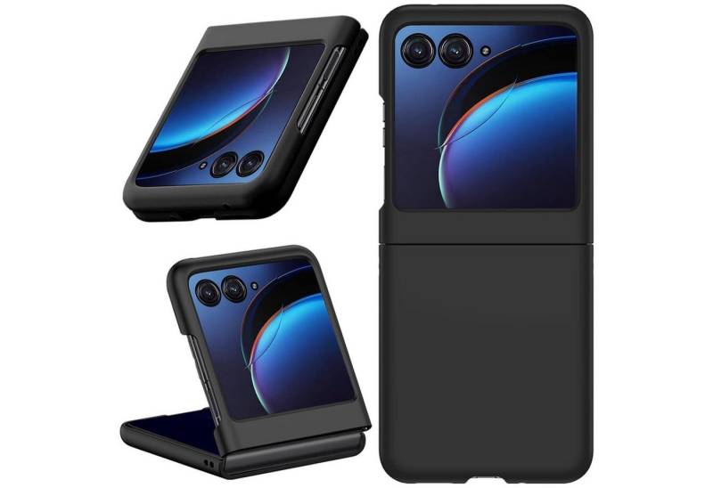 CoolGadget Handyhülle Black Series Handy Hülle für Motorola Razr 40 Ultra 6,9 Zoll, Edle Silikon Schlicht Robust Schutzhülle für Razr 40 Ultra Hülle von CoolGadget