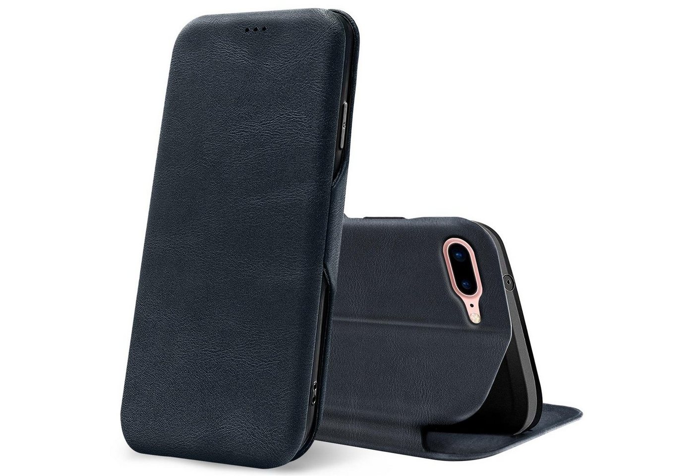 CoolGadget Handyhülle Business Premium Hülle für Apple iPhone 7 Plus / 8 Plus 5,5 Zoll, Handy Tasche mit Kartenfach für iPhone 8 Plus Schutzhülle von CoolGadget