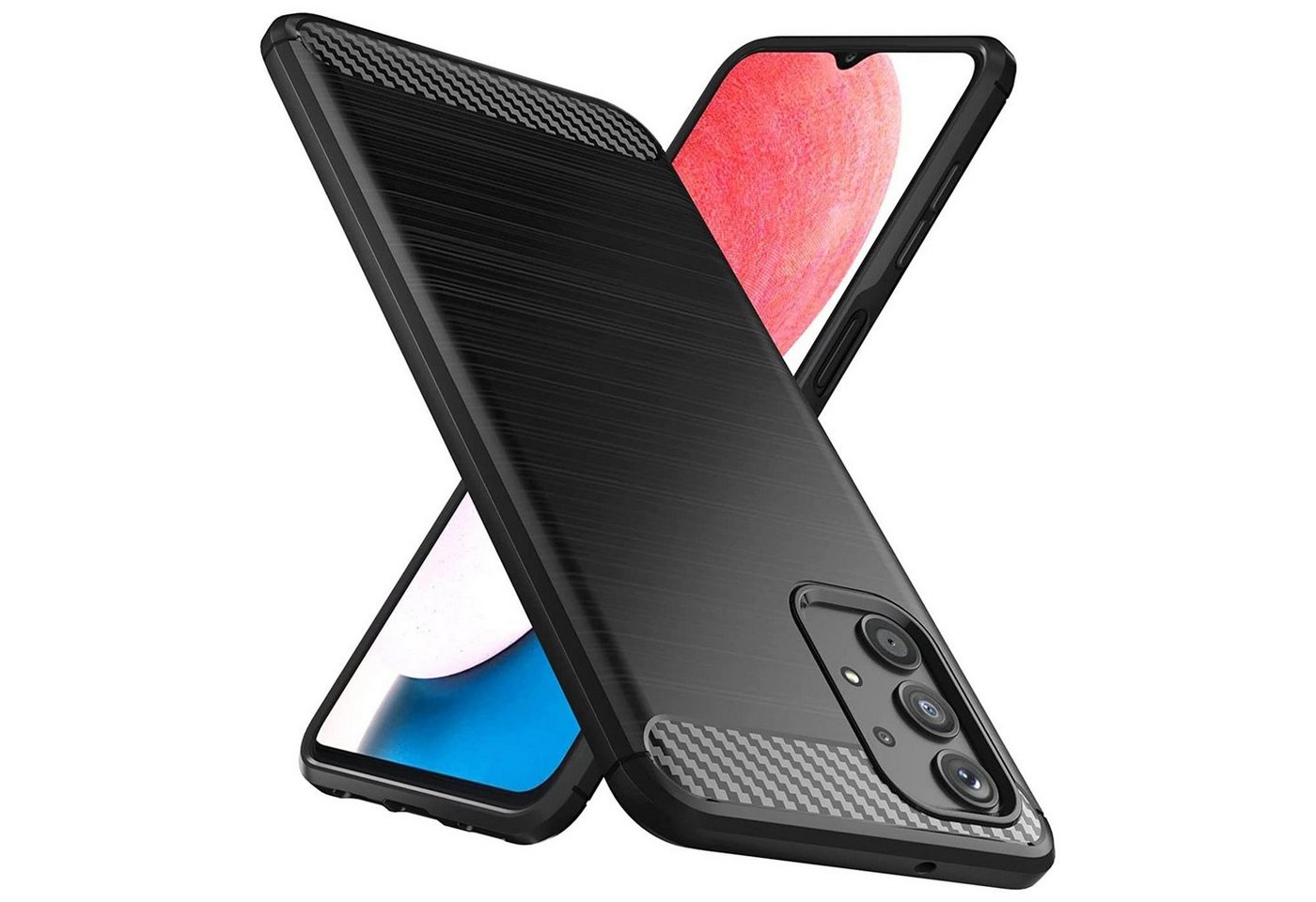 CoolGadget Handyhülle Carbon Handy Hülle für Samsung Galaxy A13 4G 6,6 Zoll, robuste Telefonhülle Case Schutzhülle für Samsung A13 Hülle von CoolGadget