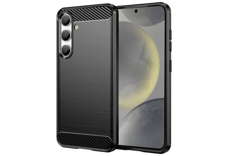 CoolGadget Handyhülle Carbon Handy Hülle für Samsung Galaxy S24+ 6,7 Zoll, robuste Telefonhülle Case Schutzhülle für Samsung S24 Plus 5G Hülle von CoolGadget