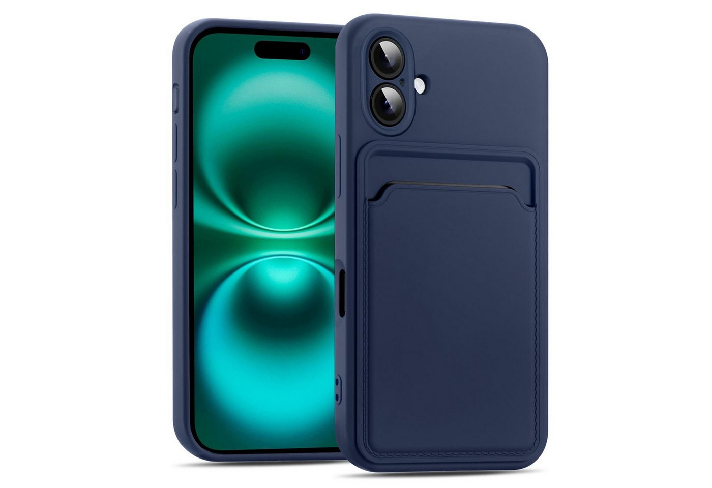 CoolGadget Handyhülle Card Case Handy Tasche für Apple iPhone 16 6,1 Zoll, Silikon Schutzhülle mit Kartenfach für iPhone 16 Hülle CoolGadget Handyhülle Card Case Handy Tasche für Apple iPhone 16 6,1 Zoll, Silikon Schutzhülle mit Kartenfach für iPhone 16 Hülle von CoolGadget