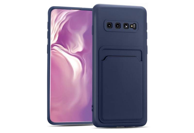 CoolGadget Handyhülle Card Case Handy Tasche für Samsung Galaxy S10 6,1 Zoll, Silikon Schutzhülle mit Kartenfach für Samsung Galaxy S10 Hülle von CoolGadget