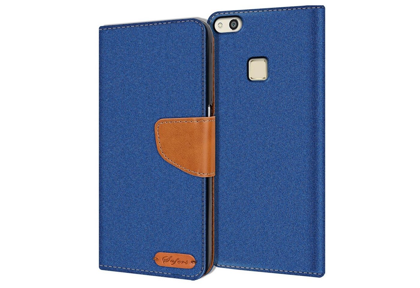 CoolGadget Handyhülle Denim Schutzhülle Flip Case für Huawei P10 Lite 5,2 Zoll, Book Cover Handy Tasche Hülle für P10 Lite Klapphülle CoolGadget Handyhülle Denim Schutzhülle Flip Case für Huawei P10 Lite 5,2 Zoll, Book Cover Handy Tasche Hülle für P10 Lite Klapphülle von CoolGadget