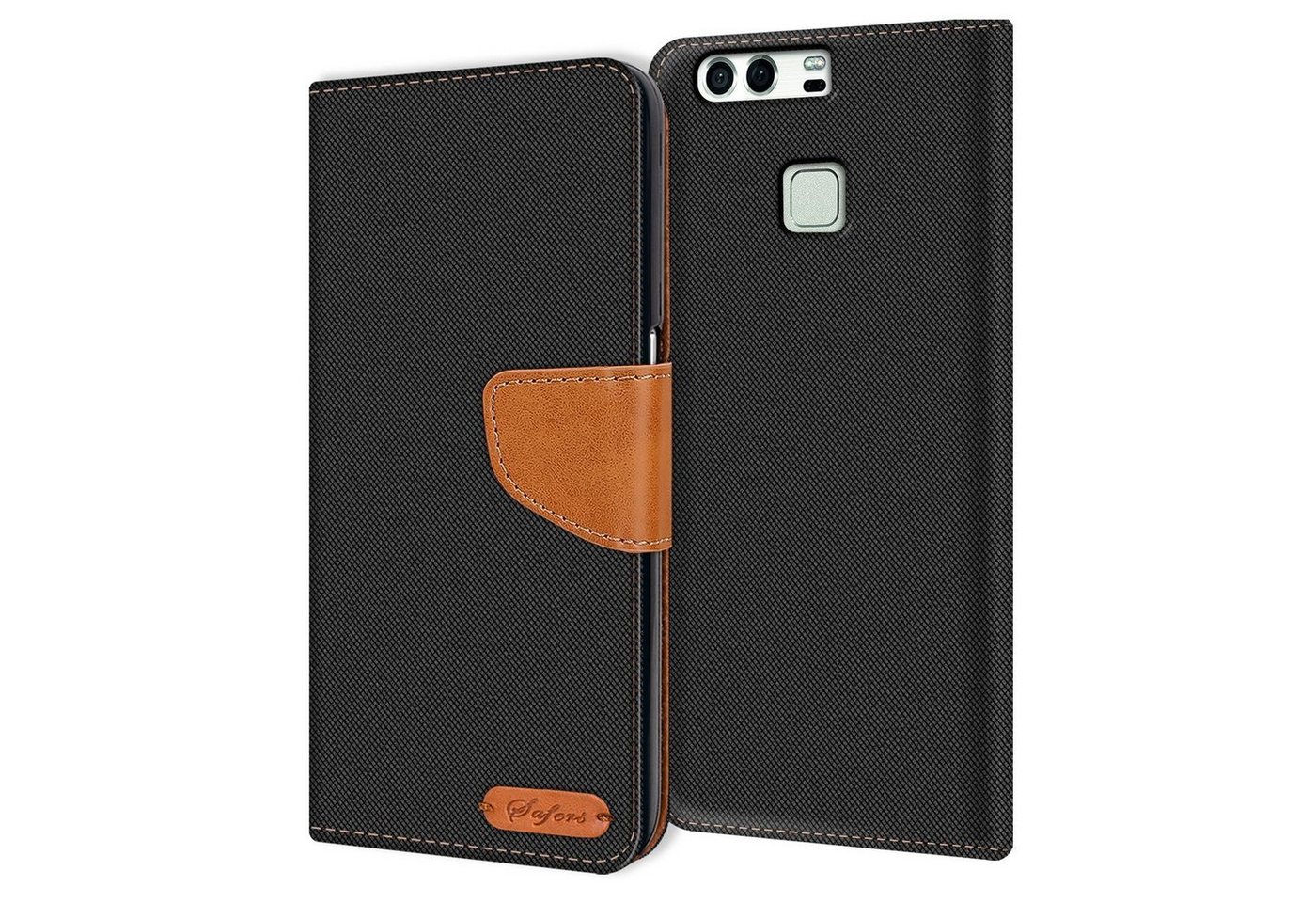 CoolGadget Handyhülle Denim Schutzhülle Flip Case für Huawei P9 5,2 Zoll, Book Cover Handy Tasche Hülle für P9 Klapphülle CoolGadget Handyhülle Denim Schutzhülle Flip Case für Huawei P9 5,2 Zoll, Book Cover Handy Tasche Hülle für P9 Klapphülle von CoolGadget