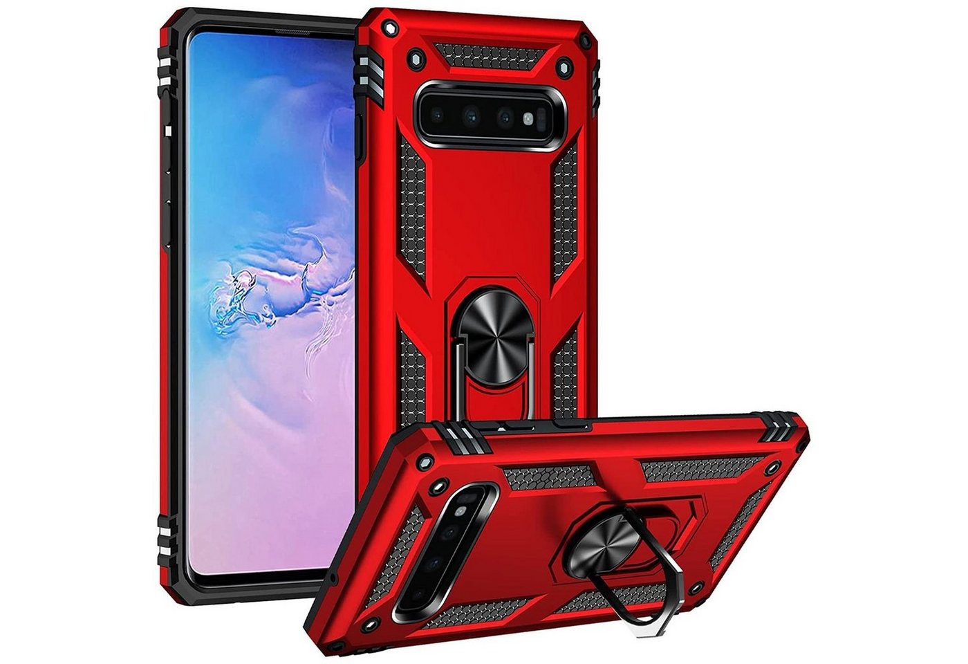 CoolGadget Handyhülle Armor Shield Case für Samsung Galaxy S10e 5,8 Zoll, Outdoor Cover mit Magnet Ringhalterung Handy Hülle für Samsung S10e von CoolGadget