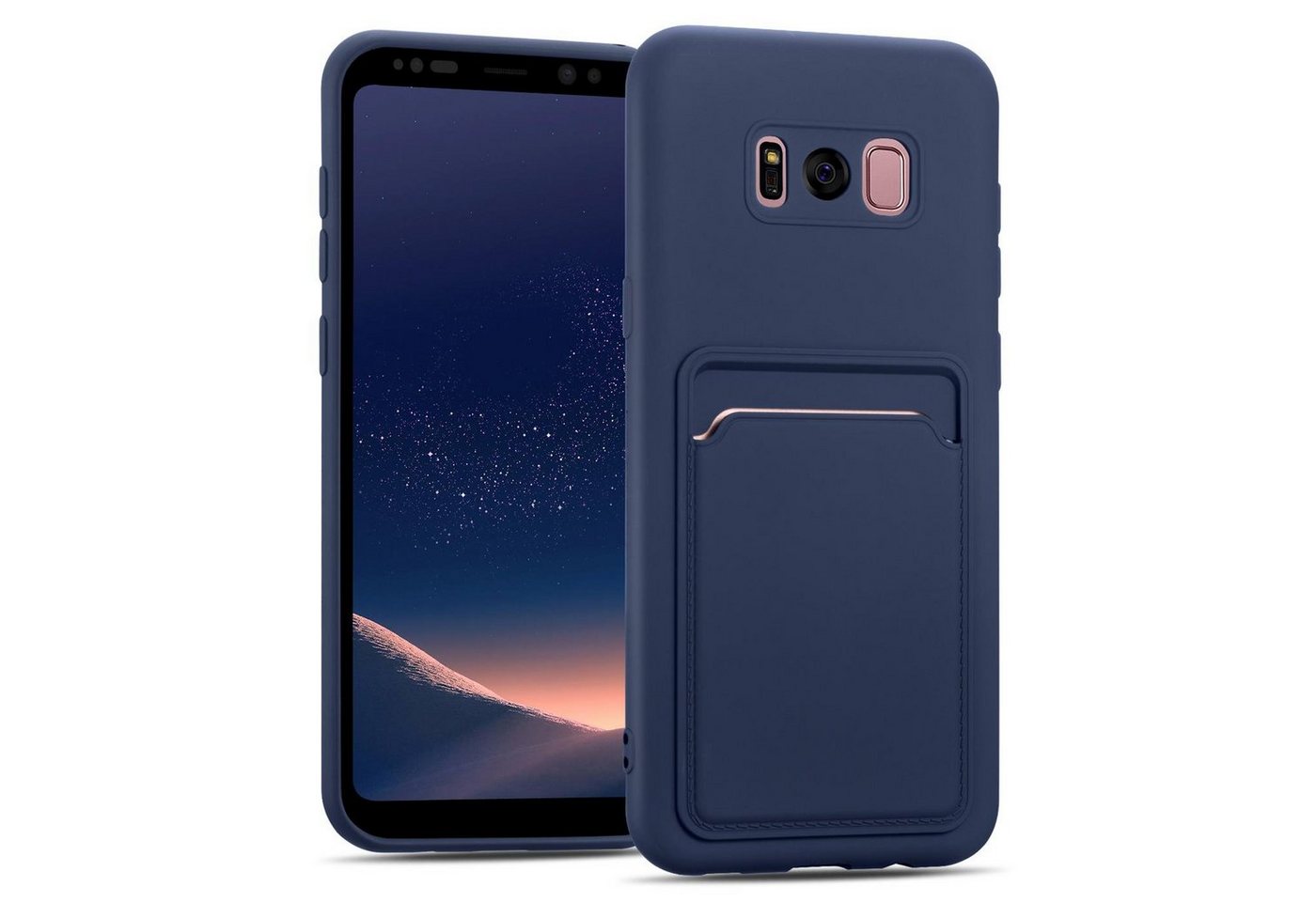 CoolGadget Handyhülle Denim Schutzhülle Flip Case für Samsung Galaxy S8 Plus 6,2 Zoll, Book Cover Handy Tasche Hülle für Samsung S8+ Klapphülle von CoolGadget