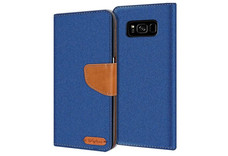 CoolGadget Handyhülle Denim Schutzhülle Flip Case für Samsung Galaxy S8 Plus 6,2 Zoll, Book Cover Handy Tasche Hülle für Samsung S8+ Klapphülle von CoolGadget