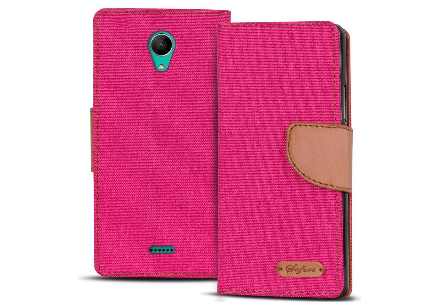 CoolGadget Handyhülle Denim Schutzhülle Flip Case für Wiko Freddy 5 Zoll, Book Cover Handy Tasche Hülle Etui Klapphülle CoolGadget Handyhülle Denim Schutzhülle Flip Case für Wiko Freddy 5 Zoll, Book Cover Handy Tasche Hülle Etui Klapphülle von CoolGadget
