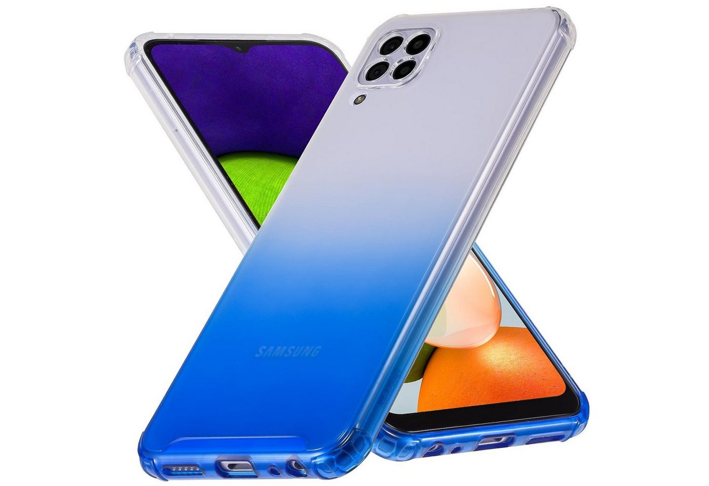 CoolGadget Handyhülle Farbverlauf Twilight Hülle für Samsung Galaxy A12 / M12 6,5 Zoll, Robust Hybrid Cover Kamera Schutz Hülle für Samsung A12 / M12 Case von CoolGadget