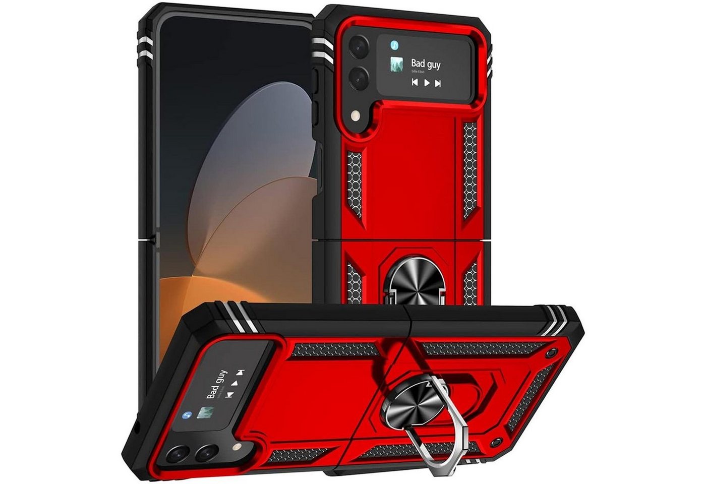 CoolGadget Handyhülle Armor Shield Case für Samsung Galaxy Z Flip 4 6,7 Zoll, Outdoor Cover Magnet Ringhalterung Handy Hülle für Galaxy Z Flip 4 5G CoolGadget Handyhülle Armor Shield Case für Samsung Galaxy Z Flip 4 6,7 Zoll, Outdoor Cover Magnet Ringhalterung Handy Hülle für Galaxy Z Flip 4 5G von CoolGadget