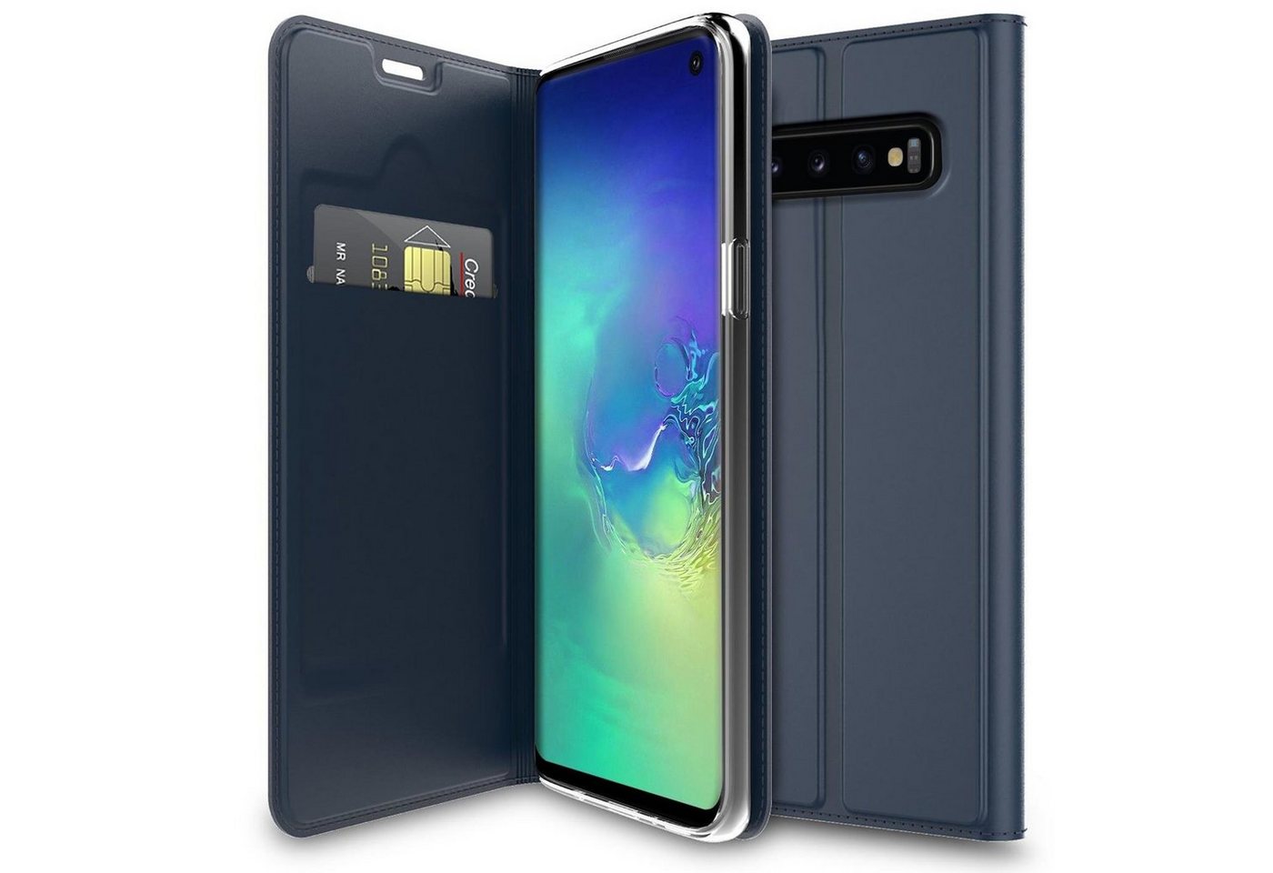 CoolGadget Handyhülle Magnet Case Handy Tasche für Samsung Galaxy S10 6,1 Zoll, Hülle Klapphülle Ultra Slim Flip Cover für Samsung S10 Schutzhülle von CoolGadget