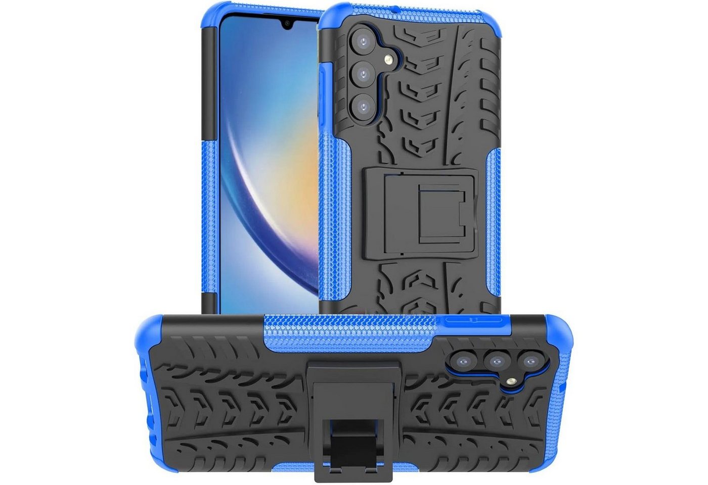 CoolGadget Handyhülle Outdoor Case Hybrid Cover für Samsung Galaxy A34 5G 6,5 Zoll, Schutzhülle extrem robust Panzer Handy Case für Samsung A34 5G Hülle von CoolGadget