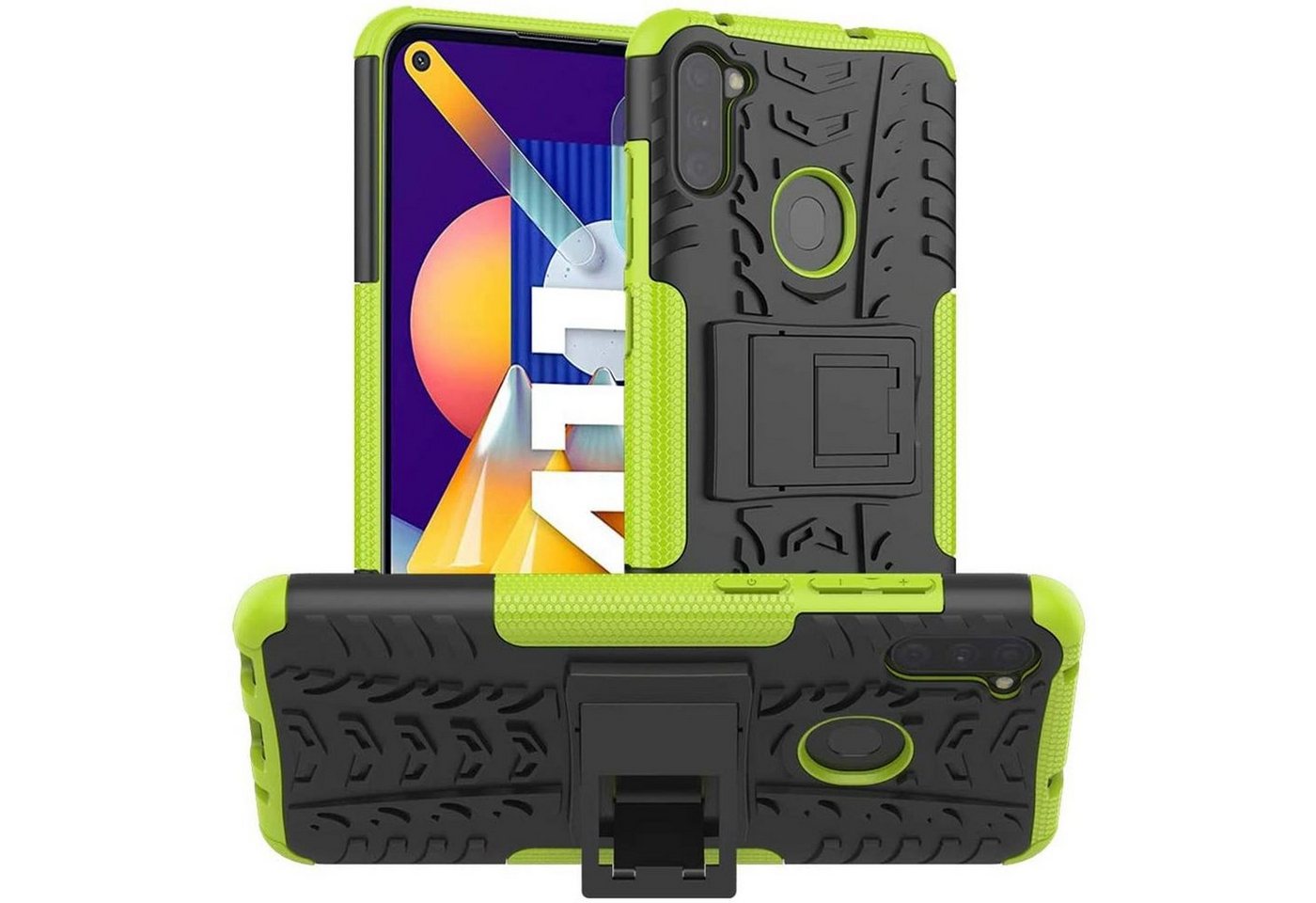 CoolGadget Handyhülle Outdoor Case Hybrid Cover für Samsung Galaxy M11 6,4 Zoll, Schutzhülle extrem robust Handy Case für Samsung M11 Hülle von CoolGadget