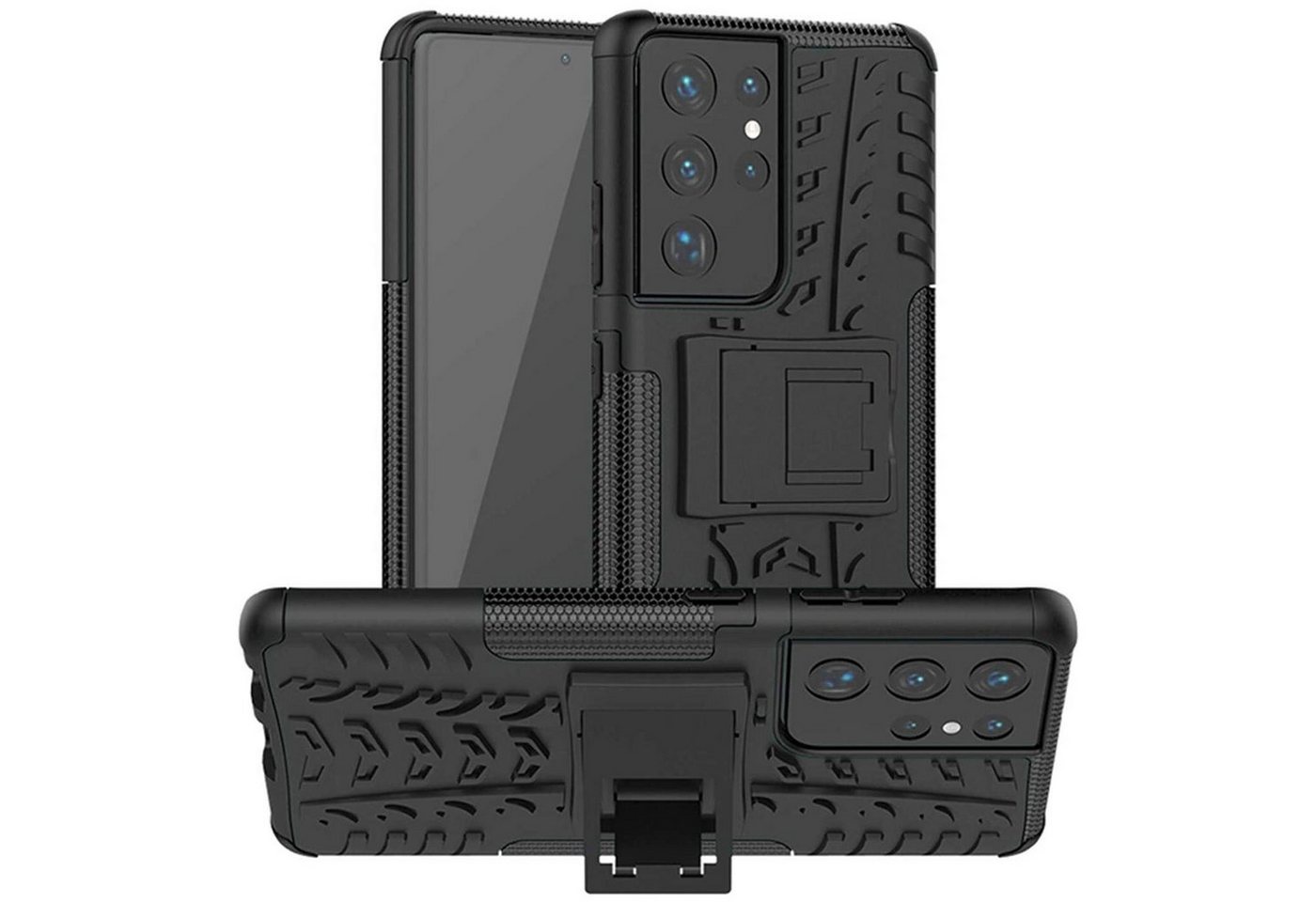 CoolGadget Handyhülle Outdoor Case Hybrid Cover für Samsung Galaxy S21 Ultra 6,8 Zoll, Schutzhülle extrem robust Handy Case für Samsung S21 Ultra Hülle von CoolGadget
