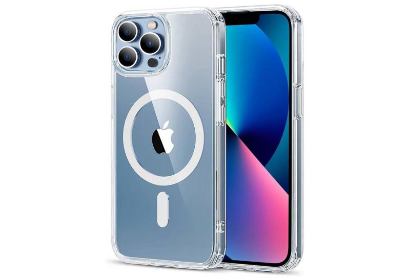 CoolGadget Handyhülle Premium Silikon Handy Case für iPhone 13 Pro Max 6,7 Zoll, Hülle Transparent Schutzhülle kompatibel mit MagSafe Zubehör von CoolGadget