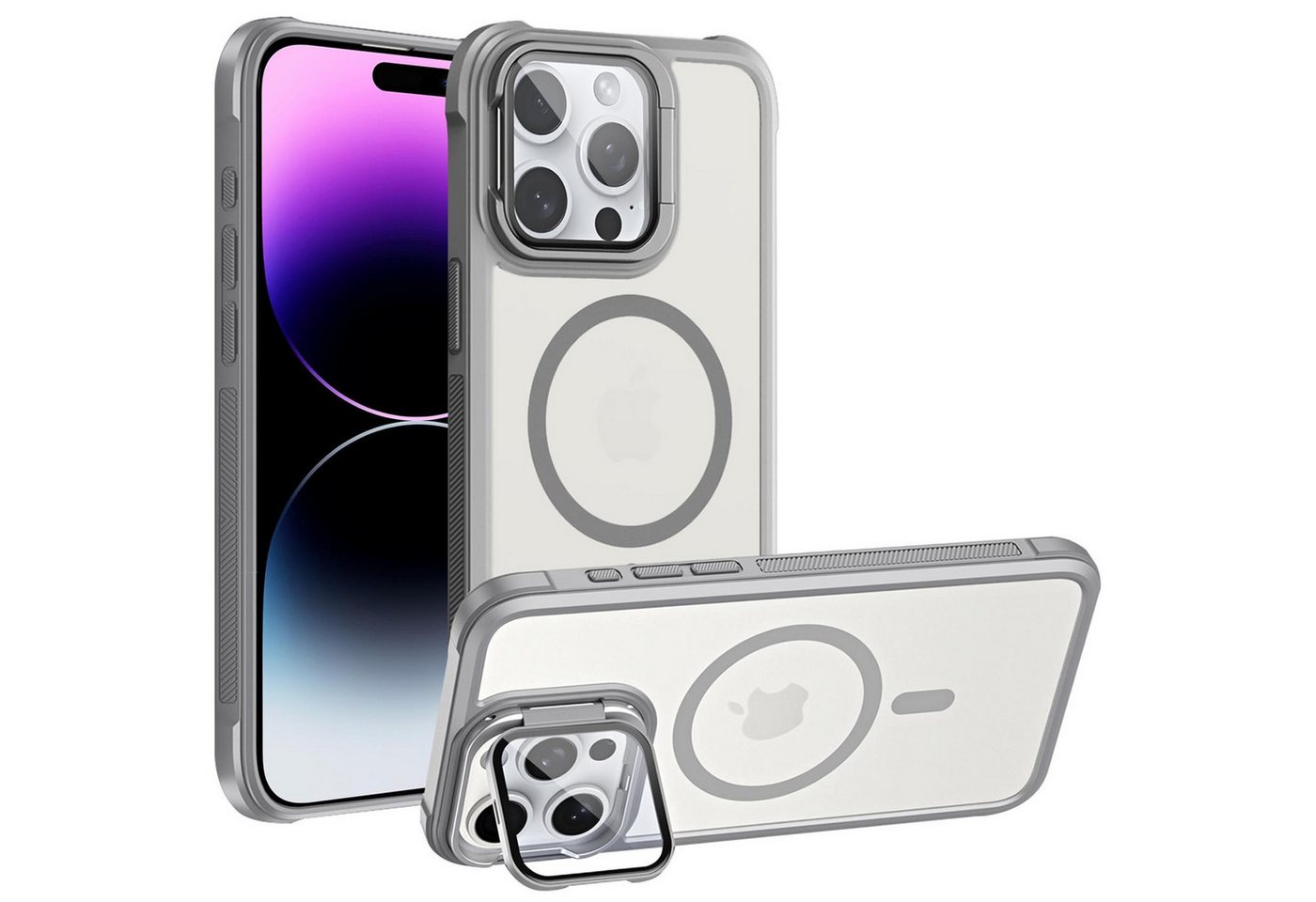 CoolGadget Handyhülle Hybrid CAM Handy Hülle für Apple iPhone 14 Pro Max 6,7 Zoll, Kameraschutzglas klappbar Schutzhülle Metallring für Magsafe Zubehör CoolGadget Handyhülle Hybrid CAM Handy Hülle für Apple iPhone 14 Pro Max 6,7 Zoll, Kameraschutzglas klappbar Schutzhülle Metallring für Magsafe Zubehör von CoolGadget