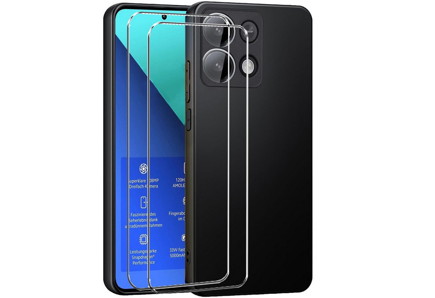 CoolGadget Handyhülle Schwarz als 2in1 Schutz Cover Set für das Xiaomi Redmi Note 8 Pro 6,53 Zoll, 2x Glas Display Schutz Folie + 1x TPU Case Hülle für Redmi Note 8 Pro CoolGadget Handyhülle Schwarz als 2in1 Schutz Cover Set für das Xiaomi Redmi Note 8 Pro 6,53 Zoll, 2x Glas Display Schutz Folie + 1x TPU Case Hülle für Redmi Note 8 Pro von CoolGadget