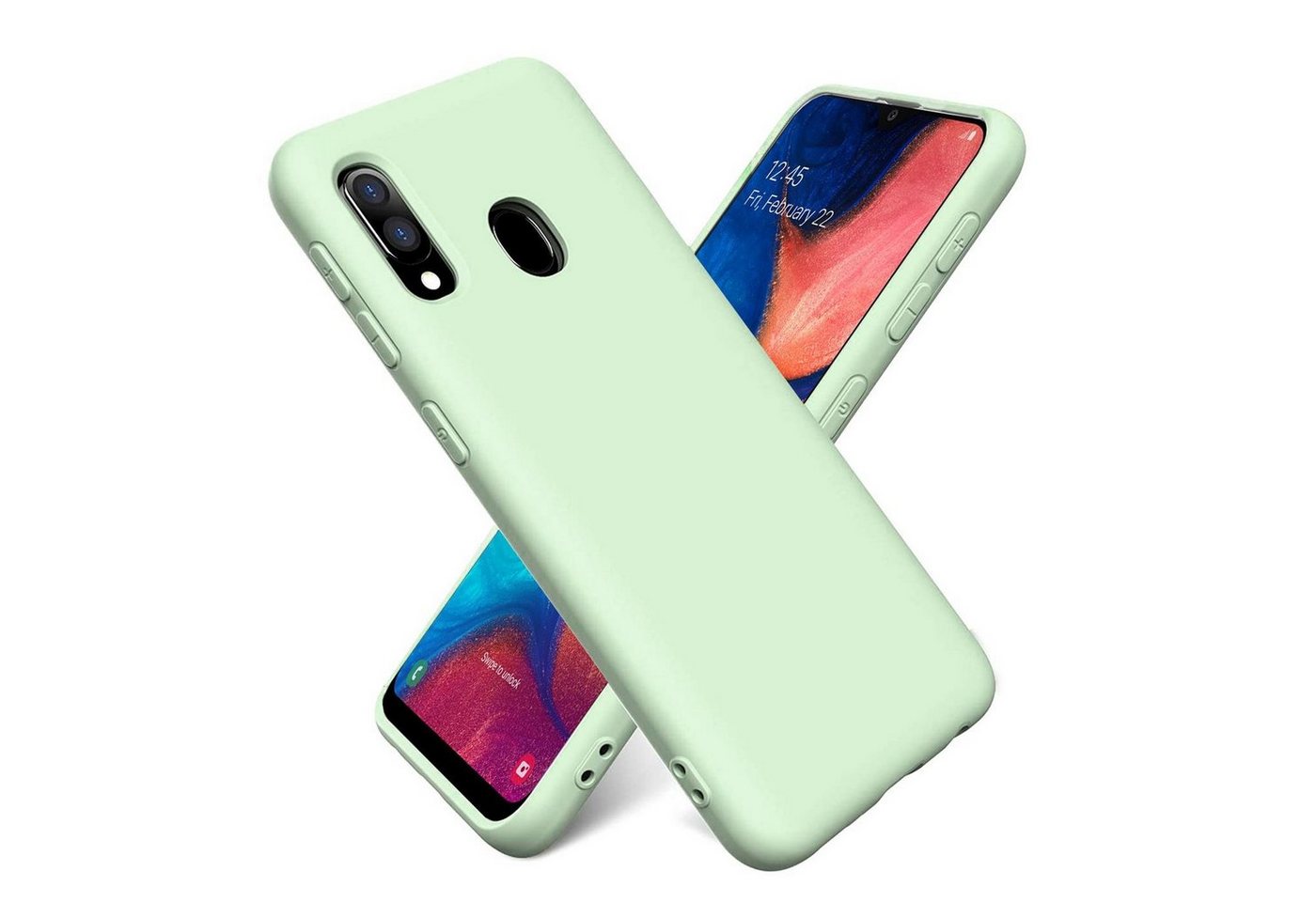 CoolGadget Handyhülle Silikon Colour Series Slim Case für Samsung Galaxy A20e 5,8 Zoll, Hülle weich Handy Cover für Samsung A20e Schutzhülle von CoolGadget