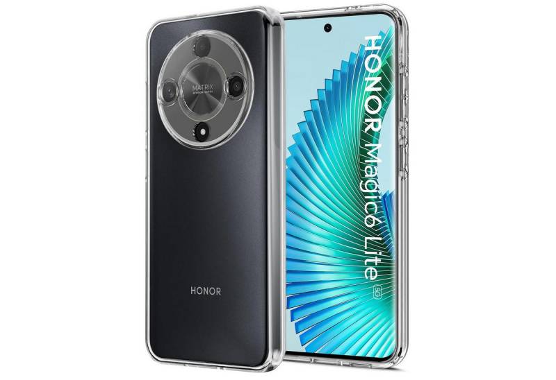 CoolGadget Handyhülle Silikon Handy Hülle Slim für Honor Magic 6 Lite 6,78 Zoll, dünne TPU Schutzhülle Case in transparent / durchsichtig von CoolGadget