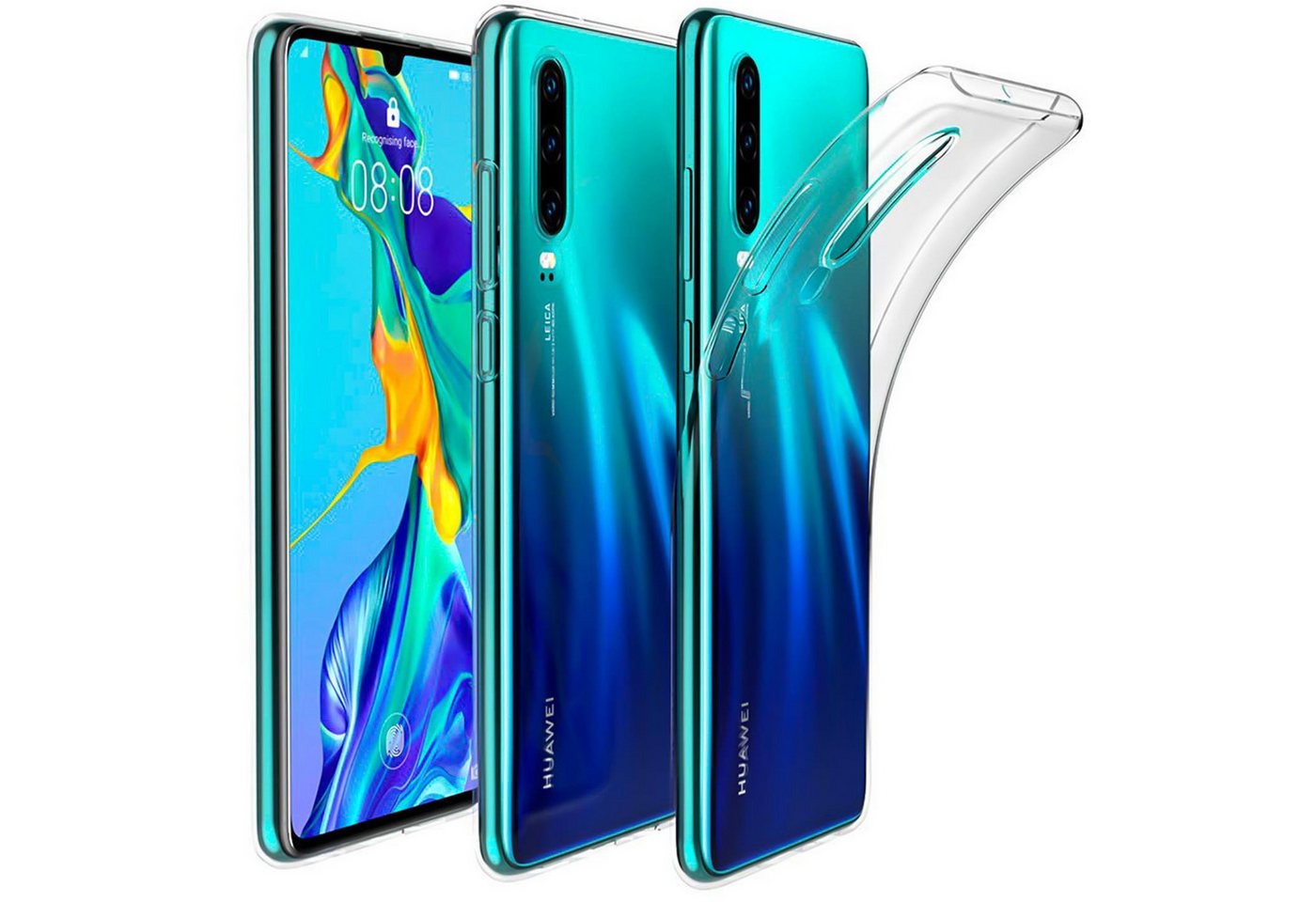 CoolGadget Handyhülle Silikon Handy Hülle Slim für Huawei P30 6,1 Zoll, dünne TPU Schutzhülle Case in transparent / durchsichtig CoolGadget Handyhülle Silikon Handy Hülle Slim für Huawei P30 6,1 Zoll, dünne TPU Schutzhülle Case in transparent / durchsichtig von CoolGadget
