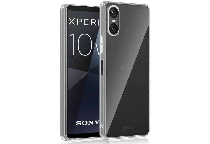 CoolGadget Handyhülle Silikon Handy Hülle Slim für Sony Xperia 10 VI 6,1 Zoll, dünne TPU Schutzhülle Case in transparent / durchsichtig von CoolGadget