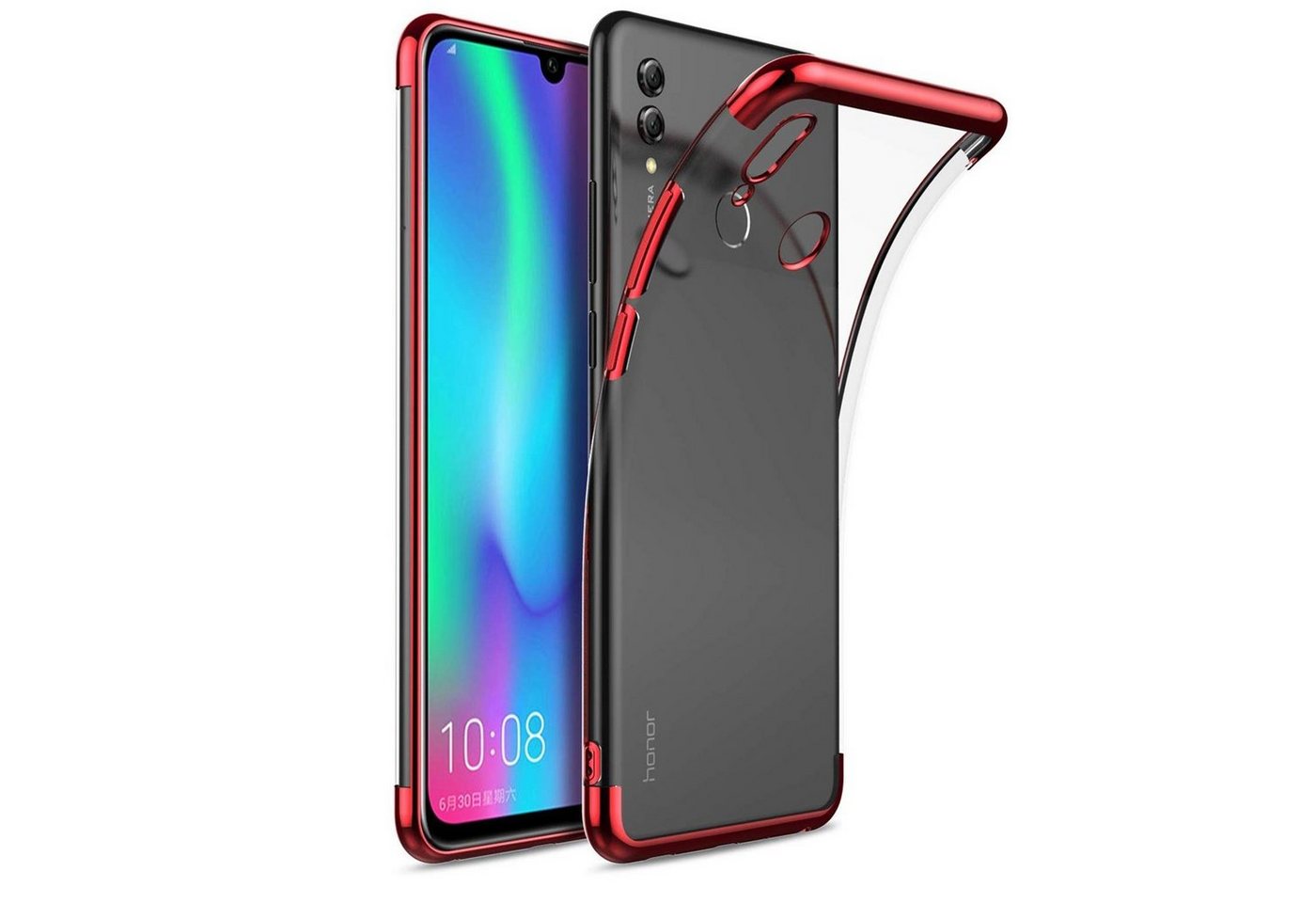 CoolGadget Handyhülle Slim Case Farbrand für Huawei P Smart 2019 6,2 Zoll, Hülle Silikon Cover für Huawei P Smart 2019 Schutzhülle von CoolGadget