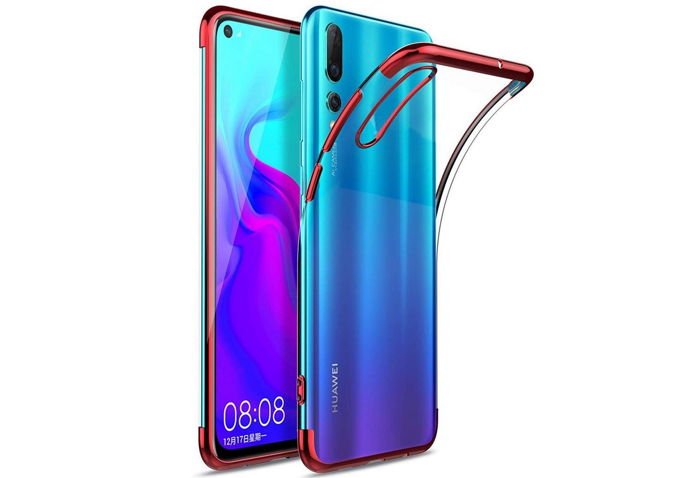 CoolGadget Handyhülle Slim Case Farbrand für Huawei P30 6,1 Zoll, Hülle Silikon Cover für Huawei P30 Schutzhülle von CoolGadget