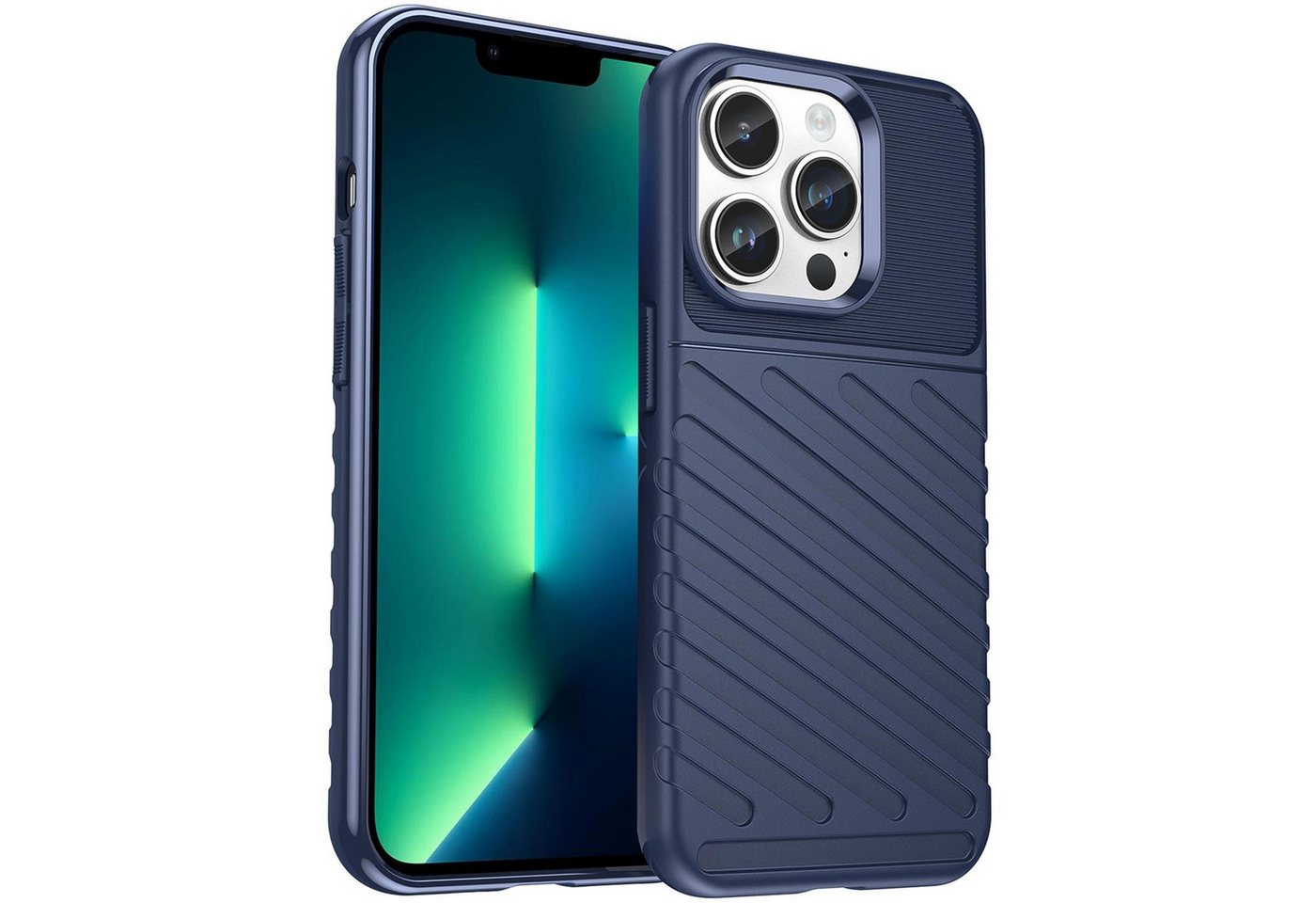 CoolGadget Handyhülle Thunder Hybrid Case für Apple iPhone 13 Pro 6,1 Zoll, stylische rutschfeste Schutzhülle Handy Hülle für iPhone 13 Pro von CoolGadget