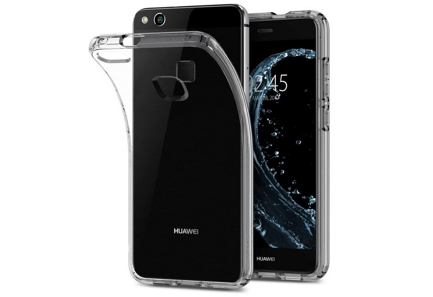 CoolGadget Handyhülle Transparent Ultra Slim Case für Huawei P10 Lite 5,2 Zoll, Silikon Hülle Dünne Schutzhülle für Huawei P10 Lite Hülle von CoolGadget