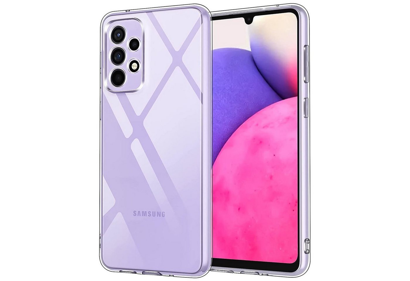 CoolGadget Handyhülle Transparent Ultra Slim Case für Samsung Galaxy A33 5G 6,4 Zoll, Silikon Hülle Dünne Schutzhülle für Samsung A33 5G Hülle von CoolGadget