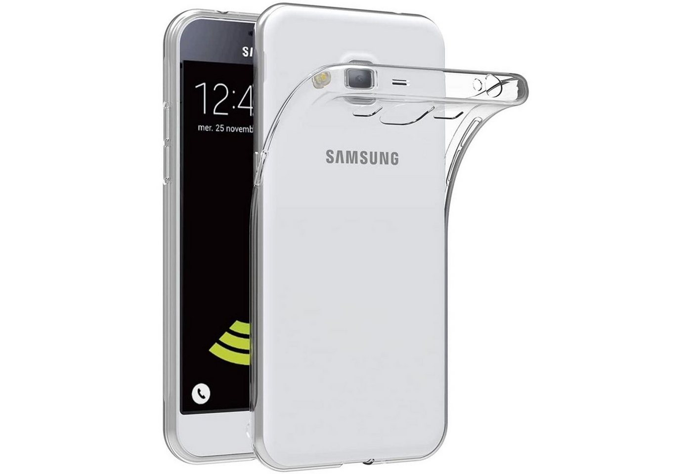 CoolGadget Handyhülle Transparent Ultra Slim Case für Samsung Galaxy J3 2016 5 Zoll, Silikon Hülle Dünne Schutzhülle für Samsung J3 2016 Hülle von CoolGadget