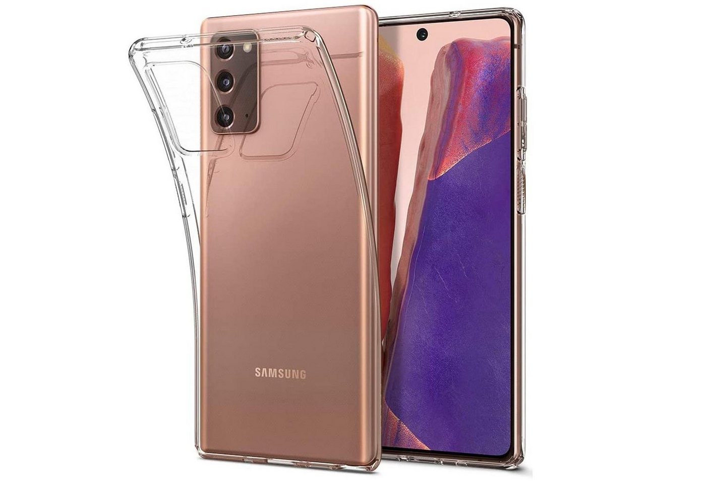 CoolGadget Handyhülle Transparent Ultra Slim Case für Samsung Galaxy Note 20 6,7 Zoll, Silikon Hülle Dünne Schutzhülle für Samsung Note 20 Hülle von CoolGadget