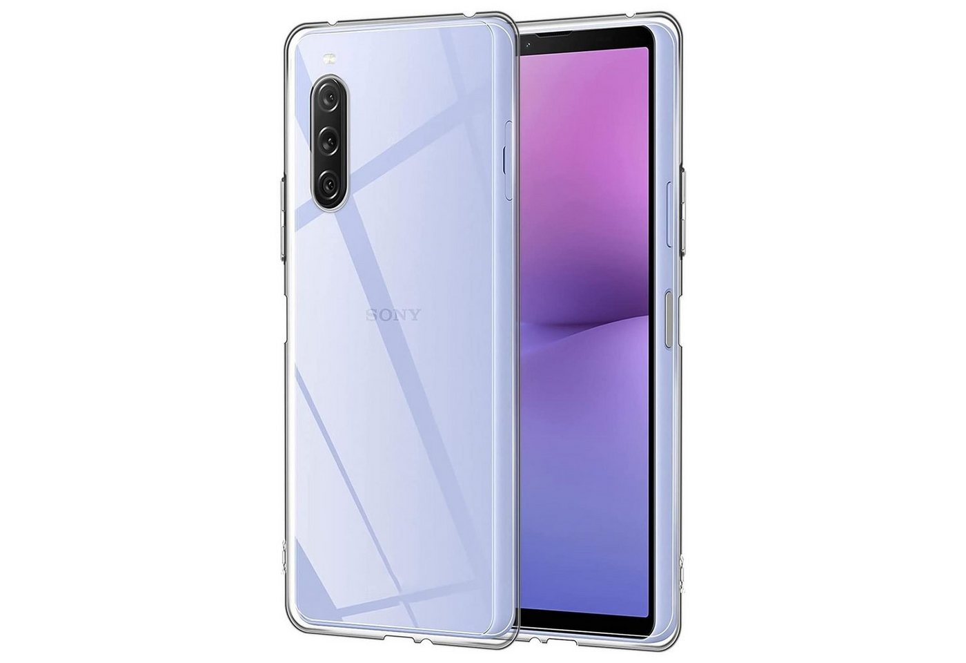 CoolGadget Handyhülle Transparent Ultra Slim Case für Sony Xperia 10 V 6,1 Zoll, Silikon Hülle Dünne Schutzhülle für Sony Xperia 10 V 2023 Hülle von CoolGadget