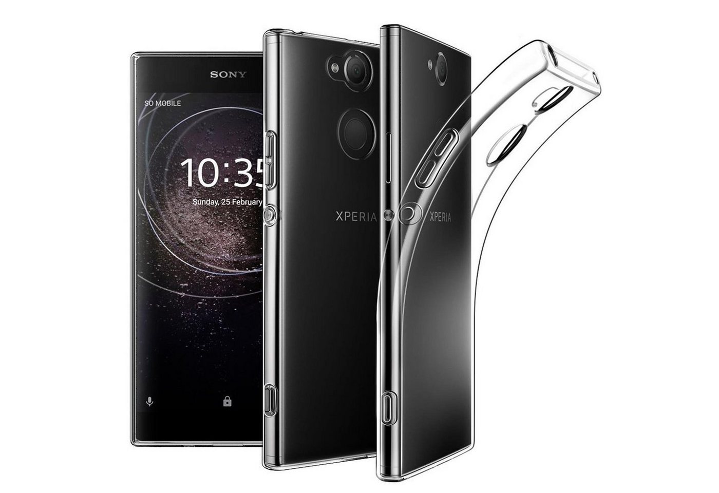 CoolGadget Handyhülle Transparent Ultra Slim Case für Sony Xperia L2 5,5 Zoll, Silikon Hülle Dünne Schutzhülle für Sony L2 Hülle von CoolGadget