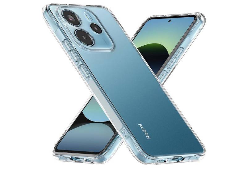 CoolGadget Handyhülle Transparent Ultra Slim Case für Xiaomi Redmi Note 14 5G 6,67 Zoll, Silikon Hülle Dünne Schutzhülle für Redmi Note 14 5G Hülle von CoolGadget