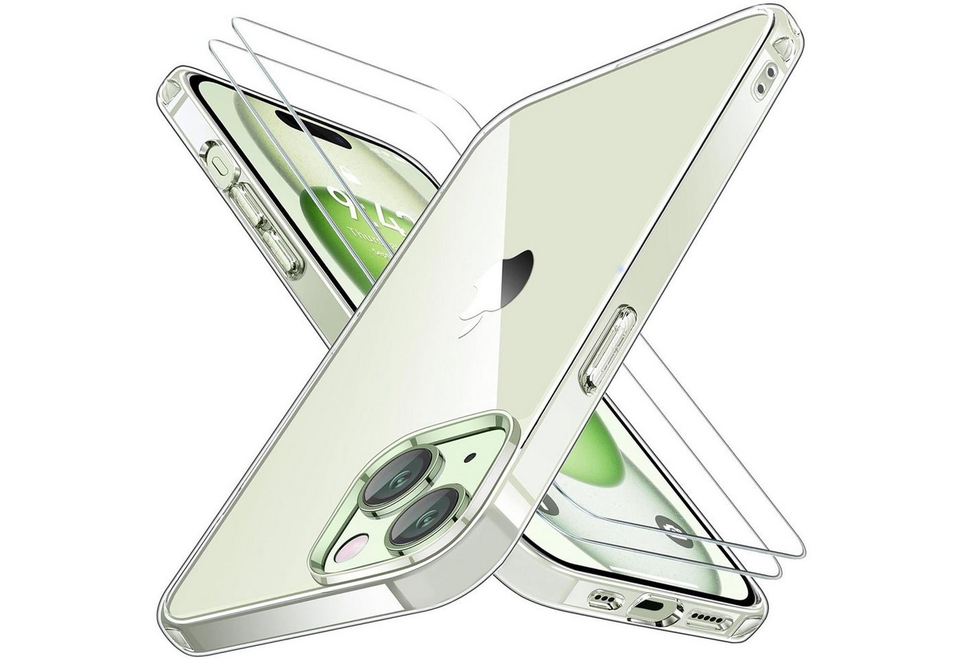 CoolGadget Handyhülle Transparent als 2in1 Schutz Cover Set für das Apple iPhone X / Xs 5,8 Zoll, 2x Glas Display Schutz Folie + 1x TPU Case Hülle für iPhone X / Xs CoolGadget Handyhülle Transparent als 2in1 Schutz Cover Set für das Apple iPhone X / Xs 5,8 Zoll, 2x Glas Display Schutz Folie + 1x TPU Case Hülle für iPhone X / Xs von CoolGadget