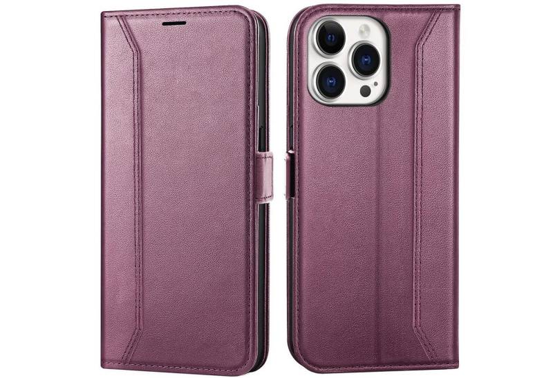 CoolGadget Handyhülle Wallet Klapptasche Cover Case für Apple iPhone 16 Pro Max 6,9 Zoll, Handy Tasche mit RFID Schutz Kartenfach Book Schutzhülle von CoolGadget