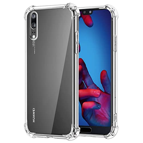 CoolGadget Ultra Crystal Clear Hülle für Huawei P20, Transparente TPU Schutzhülle mit Stoßschutz, Klar von CoolGadget