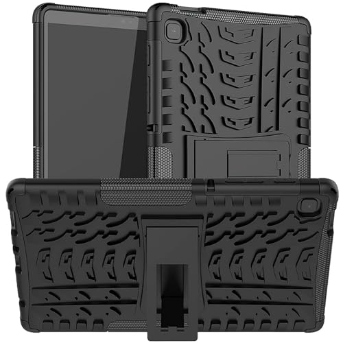 CoolGadget Hybrid Outdoor Panzerhülle für Samsung Galaxy Tab A7 Lite 8.7 - Stoßfeste, Strapazierfähige TPU & PC Schale, Ständerfunktion, Robustes Schutz-Design - Schwarz von CoolGadget