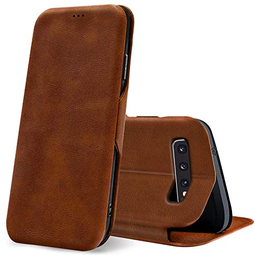 CoolGadget Klapphülle für Samsung Galaxy S10, PU Leder, Kartenfach, Magnetverschluss, Standfunktion, Rundumschutz - Braun CoolGadget Klapphülle für Samsung Galaxy S10, PU Leder, Kartenfach, Magnetverschluss, Standfunktion, Rundumschutz - Braun von CoolGadget