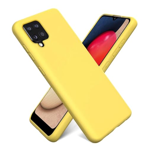 CoolGadget Schutzhülle TPU für Samsung Galaxy A22 / M32 / M22, Silikonhülle, stoßfest, Kratzfest, kabelloses Laden, weiche Innenseite, Gelb von CoolGadget