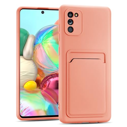 CoolGadget Samsung Galaxy A41 TPU Case - Ultra Slim Handyhülle mit Mikrofaser Kartenfach, Stilvolles Schutzcover, Rosa von CoolGadget