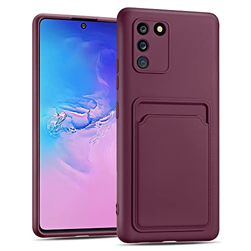 CoolGadget Samsung Galaxy S10 Lite TPU Case - Ultra Slim Handyhülle mit Mikrofaser Kartenfach, Stilvolles Schutzcover, Lila von CoolGadget