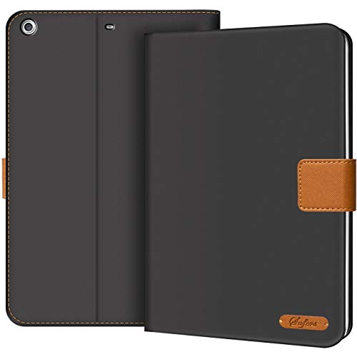 CoolGadget Schutz Hülle für iPad Mini 1/2/3, Tasche aus Textil TPU Silikon Innen Schale und [ Aufstellfunktion ], Business iPad Mini 1/2/3 Smart Cover - Grau von CoolGadget