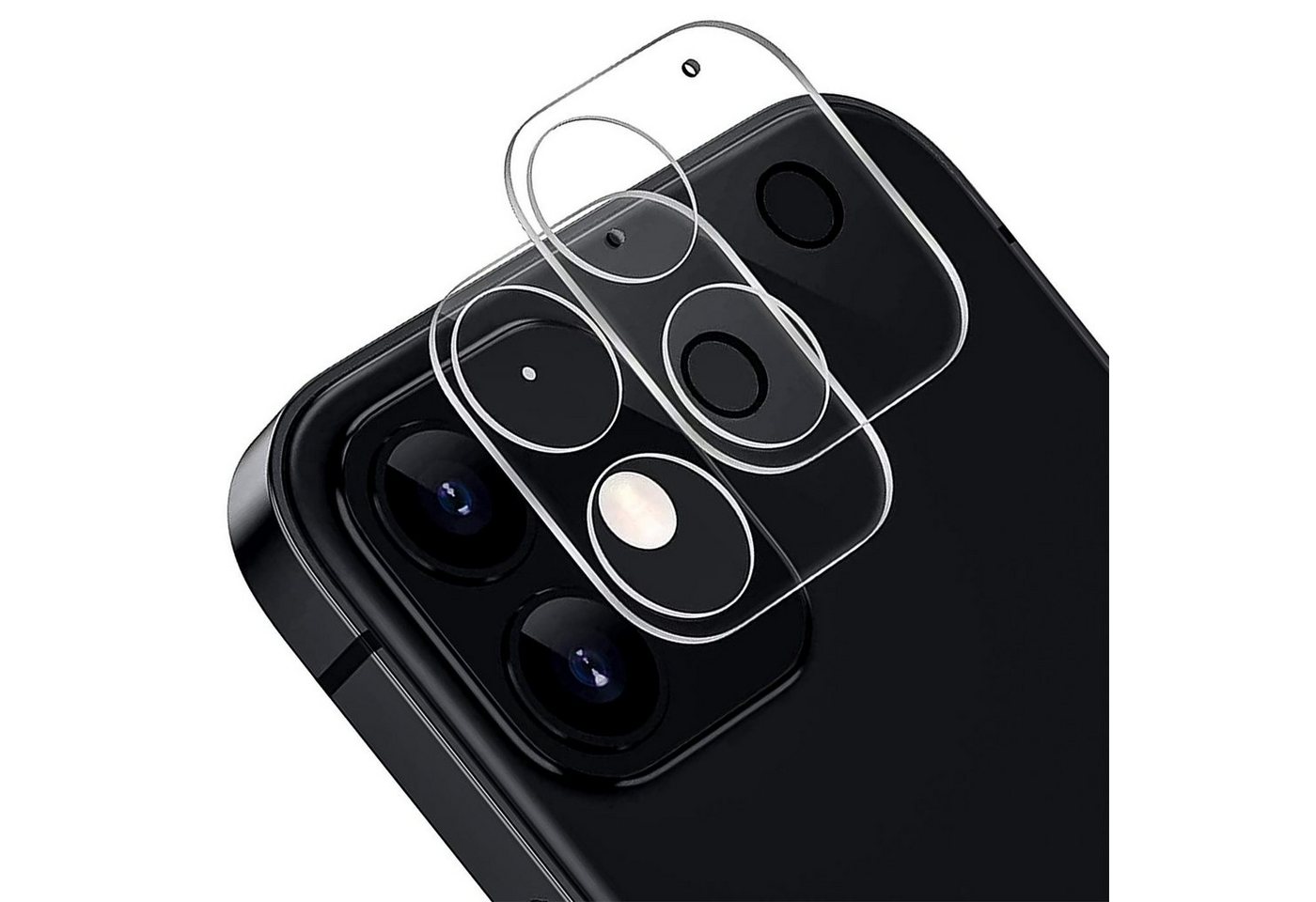 CoolGadget Schutzfolie Kameraschutz Glas für Apple iPhone 12, (Spar-Set 2in1, Staubgeschützt/Staubsicher), Schutzglas für Kamera-Linsen Panzerfolie für iPhone 12 Folie von CoolGadget
