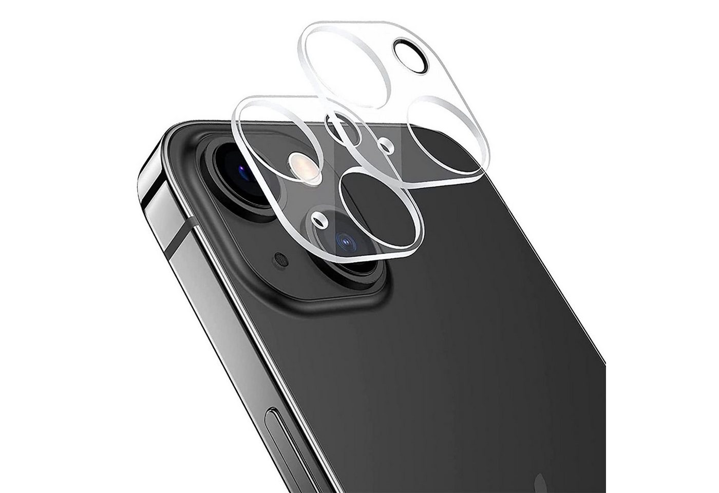 CoolGadget Schutzfolie Kameraschutz Glas für Apple iPhone 13, (Spar-Set 2in1, Staubgeschützt/Staubsicher), Schutzglas für Kamera-Linsen Panzerfolie für iPhone 13 Folie von CoolGadget