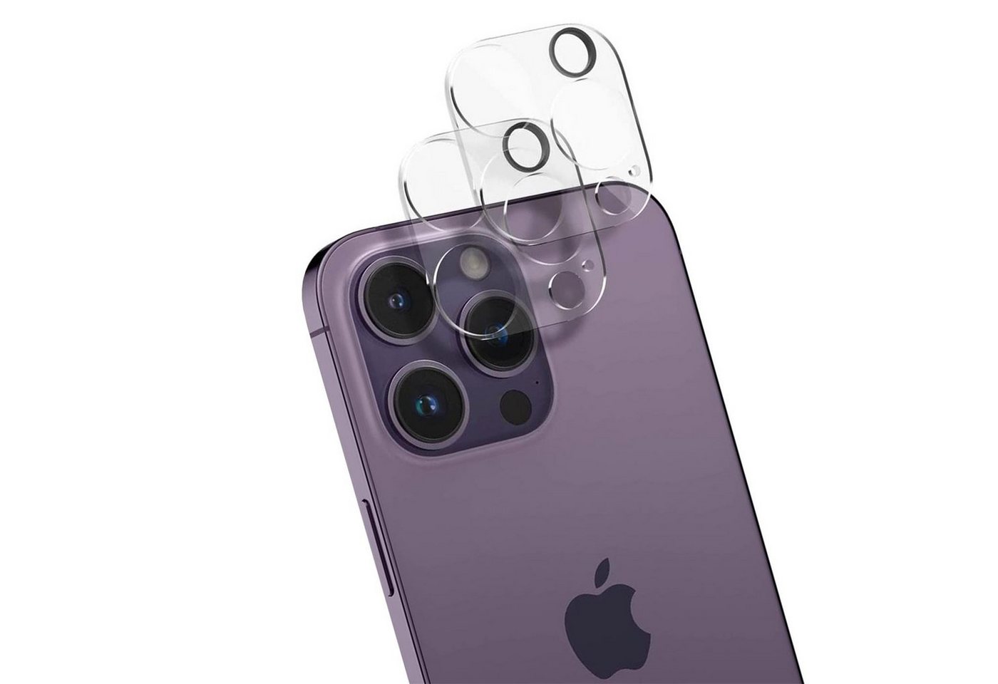 CoolGadget Schutzfolie Kameraschutz Glas für Apple iPhone 14 Pro, (Spar-Set 2in1, Staubgeschützt/Staubsicher), Schutzglas für Kamera-Linsen Panzerfolie für iPhone 14 Pro Folie von CoolGadget