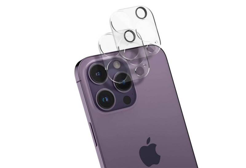 CoolGadget Schutzfolie Kameraschutz Glas für Apple iPhone 14 Pro, (Spar-Set 2in1, Staubgeschützt/Staubsicher), Schutzglas für Kamera-Linsen Panzerfolie für iPhone 14 Pro Folie von CoolGadget