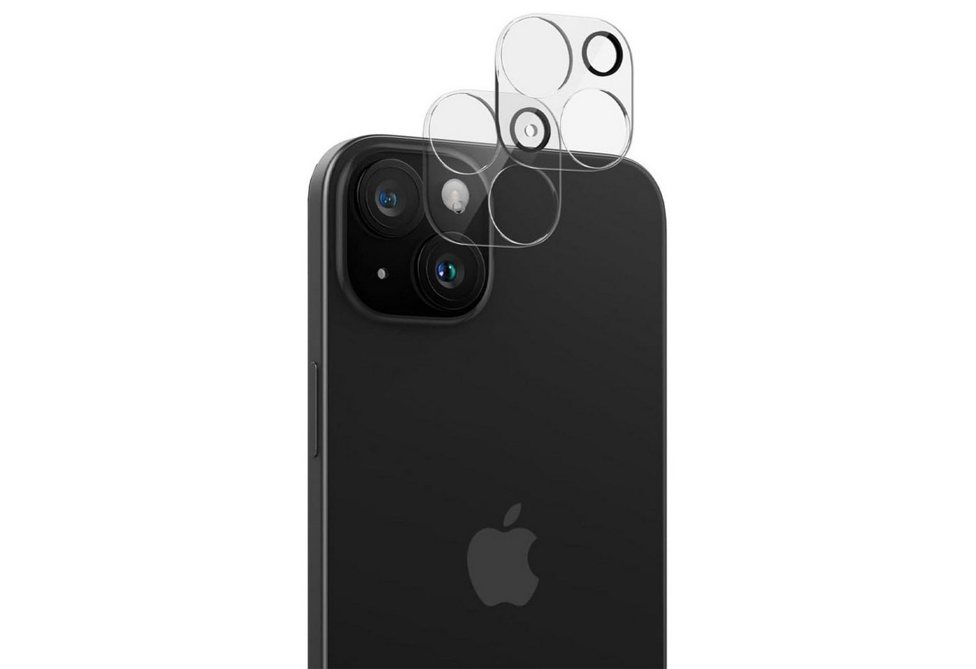 CoolGadget Schutzfolie Kameraschutz Glas für Apple iPhone 15 Plus, (Spar-Set 2in1, Staubgeschützt/Staubsicher), Schutzglas für Kamera-Linsen Panzerfolie für iPhone 15 Plus Folie von CoolGadget