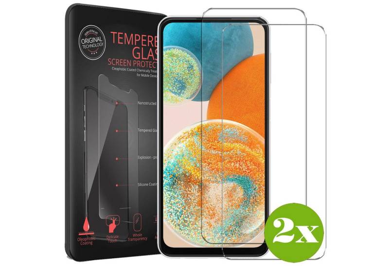 CoolGadget Schutzfolie Panzerfolie für Apple iPhone 16 Pro, (9H Härtegrad, 2x Schutzglas, 1xReinigungset), Panzer Schutzfolie 2 Stück für Apple iPhone 16 Pro Glas Folie von CoolGadget
